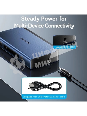 Переключатель (switch) 3x1 Vention HDMI v2.0