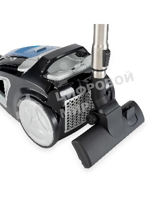 Пылесос Hyundai HYV-C2530 черный/синий, 400/2200 Вт, уборка сухая, пылесборник контейнер, 1.7 л