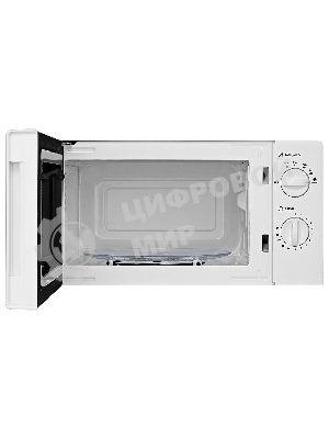 Микроволновая печь BBK 20MWS-777M/W белый, 20 л, 700 Вт, переключатели- поворотный механизм