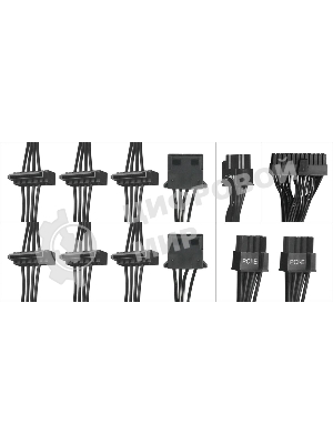 Блок питания Digma DPSU-500W-WH RTL, 500Вт, 80 PLUS белый, 120мм, черный