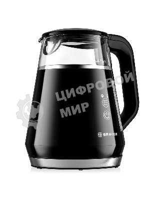 Чайник электрический BRAYER BR6105 1 л, 1100 Вт, черный