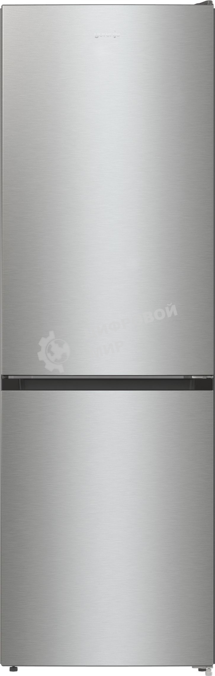 Холодильник Gorenje NRKE62XL серебристый металлик двухкамерный 203/99л морозилка снизу, No Frost