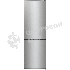 Холодильник Gorenje NRKE62XL серебристый металлик двухкамерный 203/99л морозилка снизу, No Frost