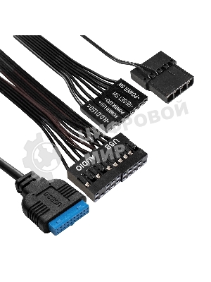 Компьютерный корпус Minitower ExeGate mEVO-7805-XP500 (mATX, БП XP500 с вент. 12см, 2*USB+1*USB 3.0, аудио, черный, с 2*RGb подсветкой)