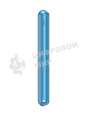 Портативный аккумулятор Maxvi PB10-11 10000 мАч blue 3A, встроенные кабели USB A/Type-C/Lightning