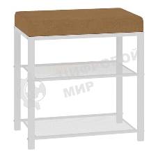 Банкетка ЗМИ Торонто 13S (TORONTO 13S banquet&shoes) цвет каркаса белый, цвет сиденья бежевый БТ13СББ