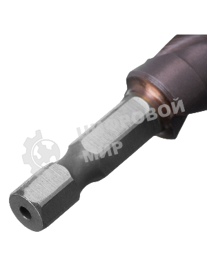 Сверло ступенчатое Denzel 4-5-6-7-8-9-10-11-12 мм, Р6М5К5, 6-гр. хвостовик 723612