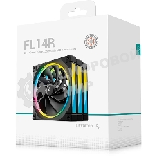 Вентилятор для корпуса Deepcool FL14R-3 IN 1 140mm, 500-1700rpm, 66.59CFM, 31.46dBa (3-pack)