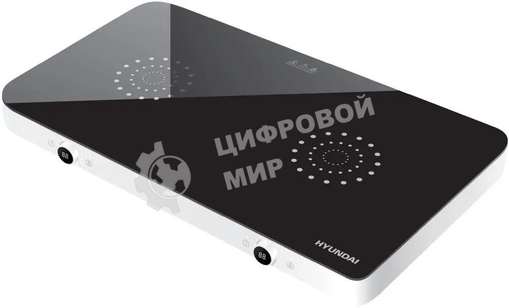 Плита настольная электрическая Hyundai HYC-0108 белый стеклокерамика (настольная)