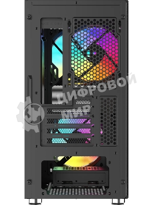 Корпус SAMA S30, Mini-Tower, чёрный, 2 x 140 мм, 1 x 120 мм