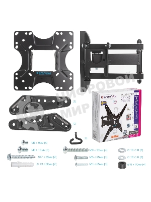 Кронштейн для LED/LCD телевизоров Kromax OPTIMA-414 черный