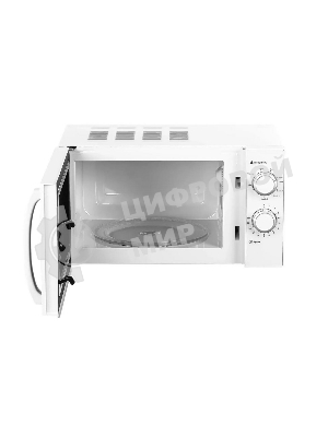 Микроволновая печь Galanz MOG-2009MW белый, 20 л, 700 Вт, переключатели - поворотный механизм