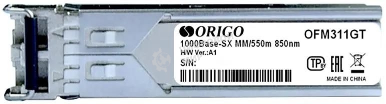 Трансивер Origo OFM311GT, оптич. SFP MM duplex 1 Гбит/с Tx:850нм до 0.55км