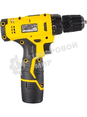 Дрель-шуруповерт Eurolux ДА-12/1Li, 12 В, 1.5 Ач, 25 Нм, щеточный