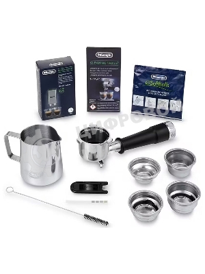 Кофеварка рожковая DELONGHI EC9555 ВК черный, исп. кофе - молотый/зерновой, 2 л, 1550 Вт, 19 Бар