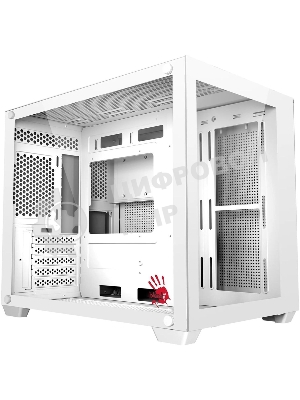 Компьютерный корпус Bloody BD-CC108 белый без БП mATX 9x120мм 2xUSB 3.0 audio bott PSU