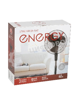 Вентилятор напольный Energy EN-1662 черный 1шт/уп (009364)