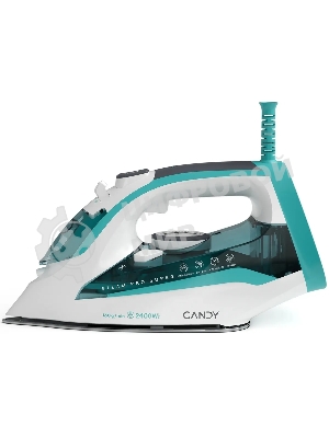 Утюг Candy CI-103 бирюзовый, 2400 Вт, 50 г/мин, 160 г/мин, 370 мл