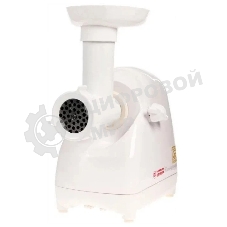 Мясорубка электрическая Белвар Помощница КЭМ-П2У 304-02 белый, 1800 Вт, 0.4 кг/мин, реверс, защита от перегрузки, насадки - 5