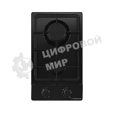 Варочная поверхность Kuppersberg FS 30 B, газ, High-Tech, 30 см, автоматический электроподжиг, газ-контроль, форсунки под сжиженый газ, SABAF конфорки, чугунные решетки, цвет черный, цвет фурнитуры черный