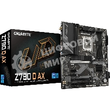 Материнская плата Gigabyte Z790 D AX, LGA 1700, Intel Z790, 4xDDR5, 4xSATA, 3xM.2, 1xPCI-E 5.0 x16, 1xPCI-E 4.0 x4, 2xPCI-E 3.0 x1, 1xHDMI, 1xDP, 1x 2.5Gb LAN, 4xUSB-A 3.2 Gen 1, 1xUSB-A 3.2 Gen 2, 2xUSB-A 2.0, 1xUSB-C 3.2 Gen 2, 3x3.5 мм, 7.1, ATX