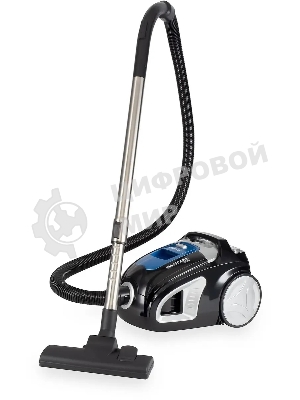 Пылесос Hyundai HYV-C2530 черный/синий, 400/2200 Вт, уборка сухая, пылесборник контейнер, 1.7 л