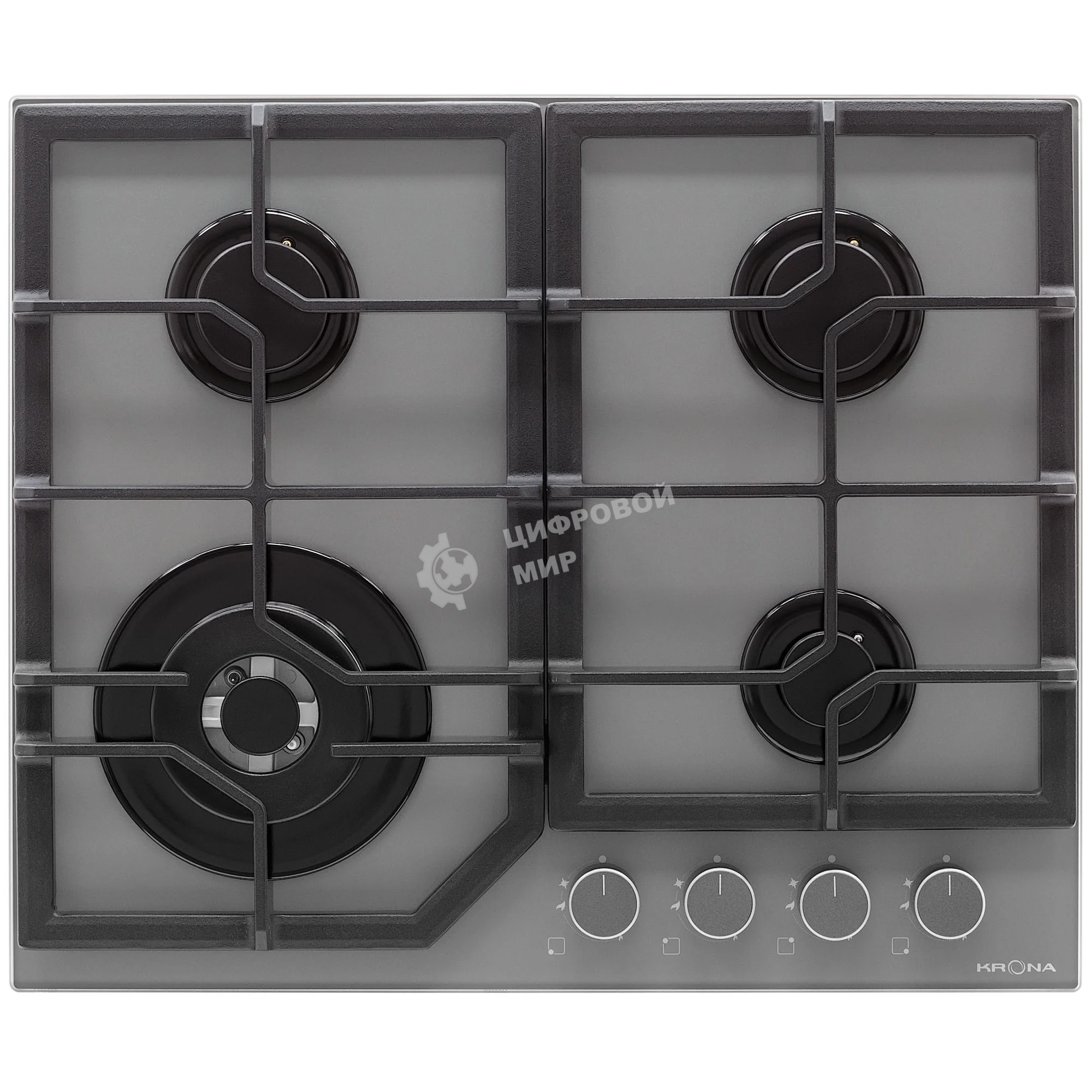 Газовая варочная панель Krona MYSTERIUM gh 60 GR серый
