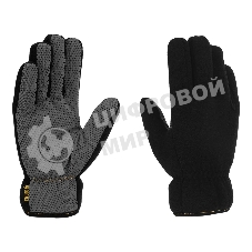 Перчатки универсальные Denzel двойные, ПВХ нанесение, размер 8