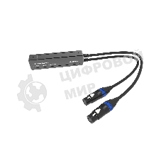 Конвертер Infobit iTrans DX-T-22 аналоговый аудио энкодер (Tx) с PoE: 1xRJ45(Dante); 2хXLR(F) (2 канала IN). 44.1, 48, 96 kHz (24 bit). ПО Dante Controller (платная лицензия)