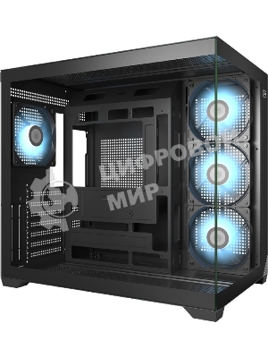 Компьютерный корпус без блока питания PCCooler C3T700 BK, Midi-Tower, TG, no fans, 1xUSB-A 3.0 + 1xUSB-A 2.0 + 1xUSB-C, ATX, mATX, mITX черный