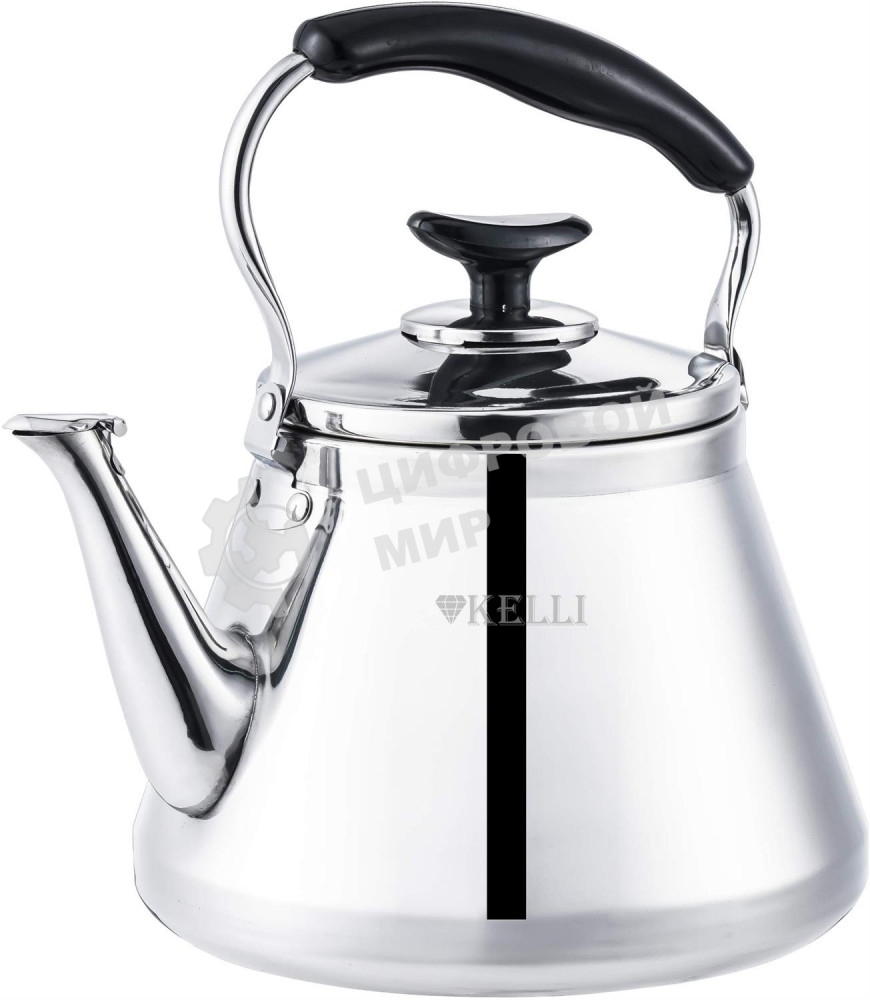 Чайник со свистком Kelli KL-3121 металлический, 3 л