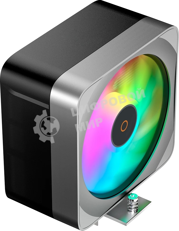 Кулер для процессора Ocypus Delta A40 EX BK ARGB, 120мм ARGB FAN, 4 HEAT PIPES, 4-PIN PWM, 500-1800 RPM, 29DBA, HYDRO BEARING, LGA115X/1200/1700/18XX, AM4/AM5