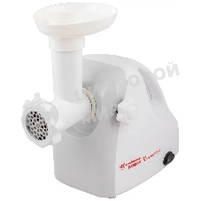 Мясорубка электрическая Белвар Помощница КЭМ-П2У 303-04 белый, 1500 Вт, 0.4 кг/мин, реверс, защита от перегрузки, насадки - 9