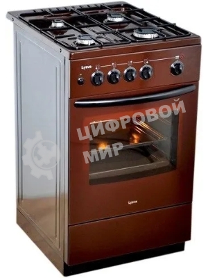 Плита газовая Лысьва ГП 400 МС -2у коричневый, конфорок 4 шт, духовка 57 л, 50 см x 84 см x 60 см
