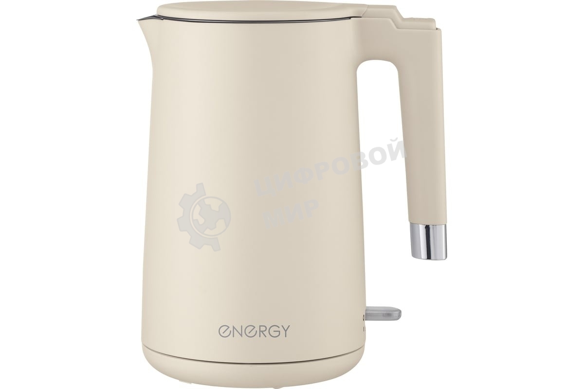 Чайник электрический Energy E-215 1.7л, двойной корпус, бежевый