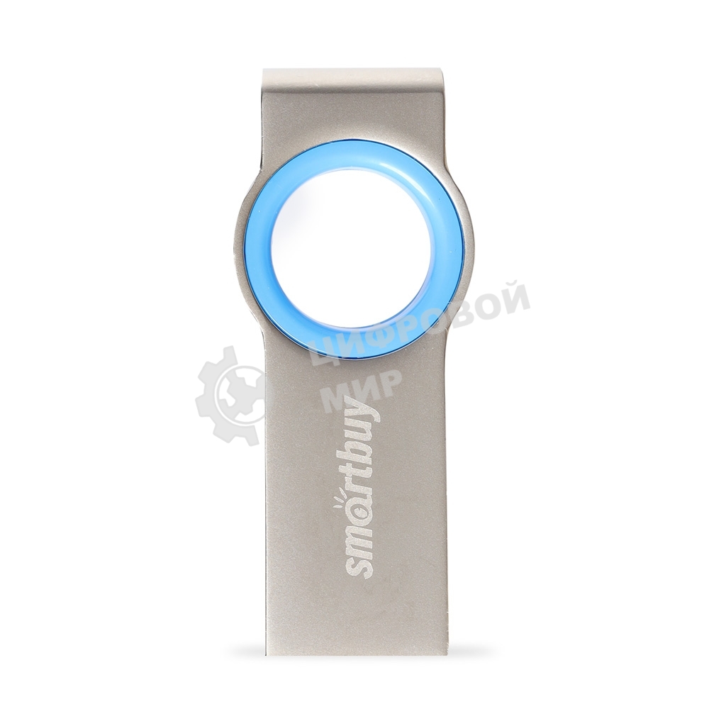 Флешка USB SmartBuy MC2 Metal Blue (SB032GbMC2), 32Gb, USB 2.0, R/W 25/15, синий/серебристый