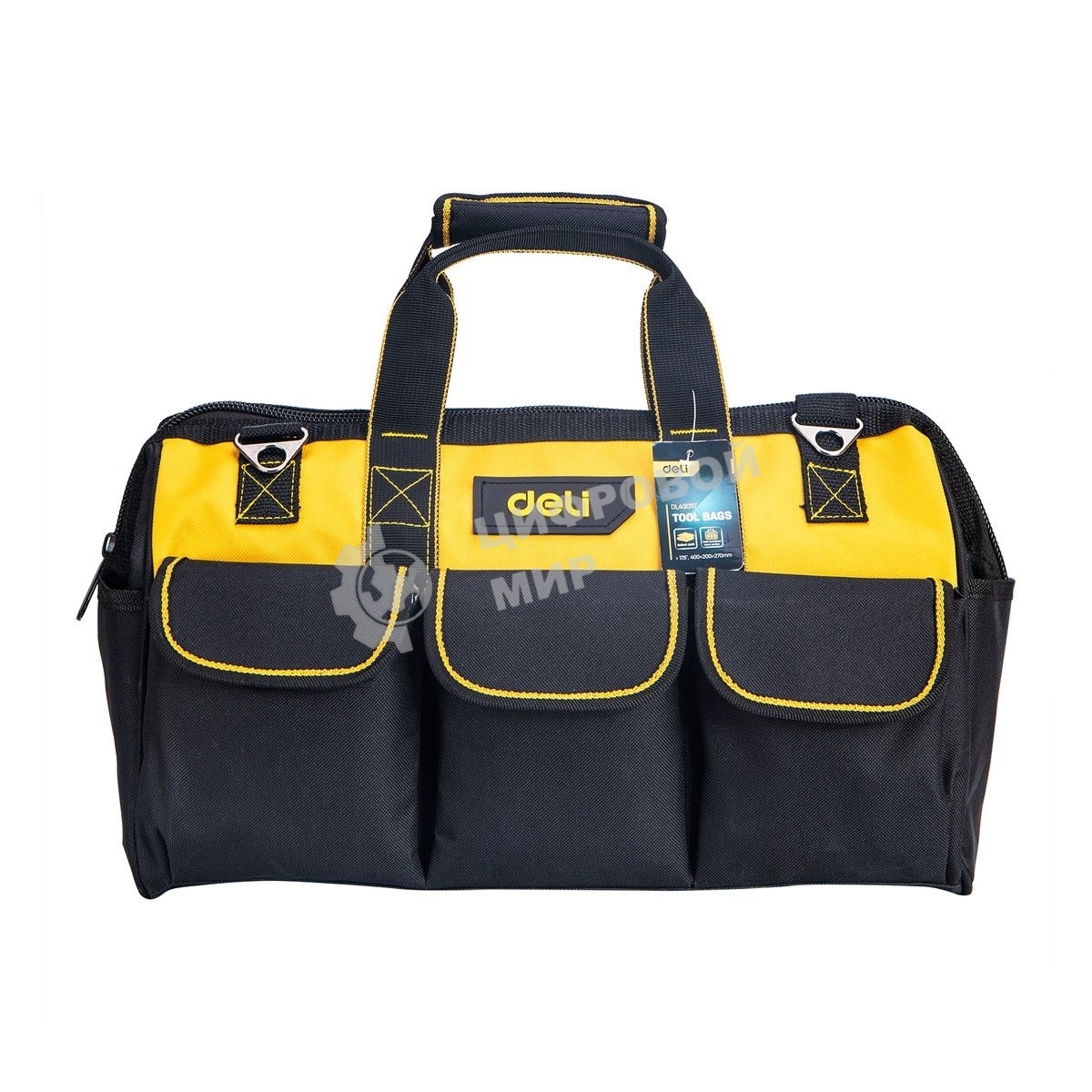 Сумка для инструментов Deli DL430117 400 x 200 x 270мм Ткань Оксфорд.