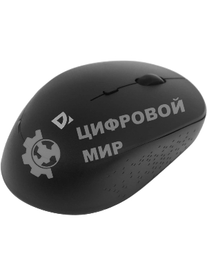 Мышь беспроводная Defender Auris MB-027 черный, 1600 dpi, радиоканал, USB, кнопки - 4