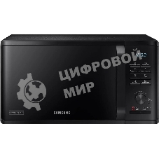 Микроволновая печь Samsung MG23K3515AK/BW черный, 23 л, 800 Вт, переключатели - кнопки, поворотный механизм
