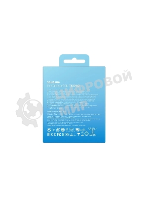 Внешний SSD Samsung T5 EVO, 2TB, USB 3.2 Gen 1 Type-C, R/W 460/460, черный