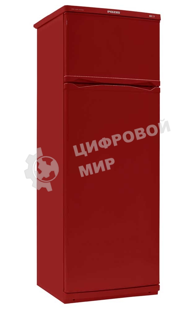 Холодильник Pozis-МИР-244-1 рубиновый двухкамерный 230/60 л морозилка сверху, капельная система