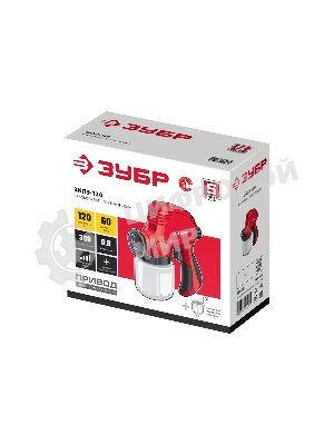 Краскопульт электрический безвоздушный Зубр 120 Вт ЗКПЭ-120