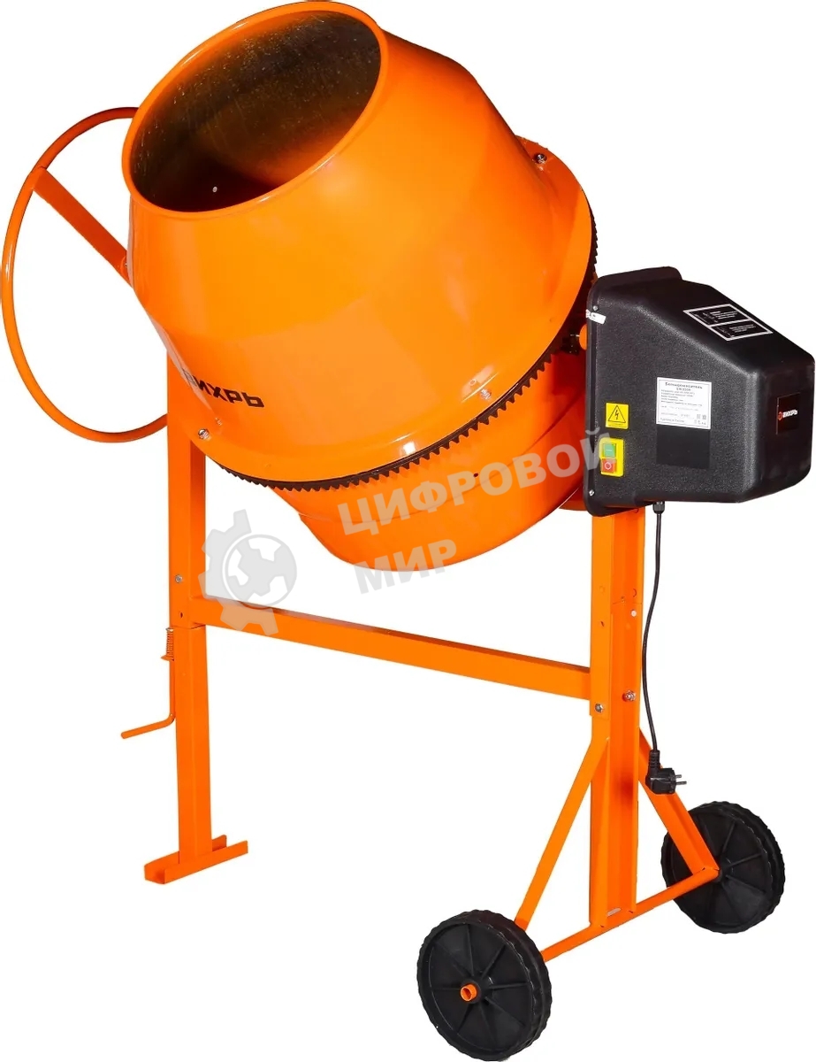 Бетономешалка Вихрь БМ-230П (74/1/18) 1000 Вт, 230 л, полиамидный венец, 32 об/мин