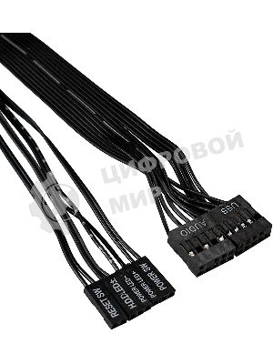 Компьютерный корпус Miditower ExeGate XP-332-UNS450 (ATX, БП UNS450 с вент. 12см, 2хUSB, аудио, черный)