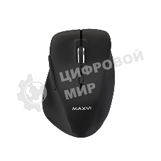 Мышь беспроводная Maxvi MWS-02 черный, 6 кнопок, 1600 dpi