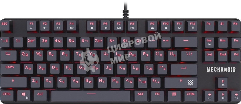 Клавиатура проводная Defender MECHANICAL MECHANOID GK-581 RU BLK