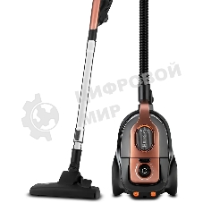 Пылесос Vitek VT-8117(BK) коричневый/черный, 450/2200 Вт, уборка сухая, пылесборник циклонный фильтр, 2,5 л