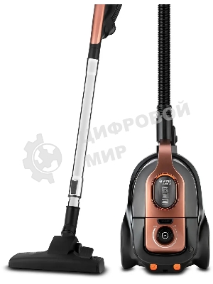 Пылесос Vitek VT-8117(BK) коричневый/черный, 450/2200 Вт, уборка сухая, пылесборник циклонный фильтр, 2,5 л
