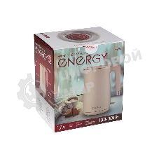 Чайник электрический Energy E-215 1.7л, двойной корпус, бежевый
