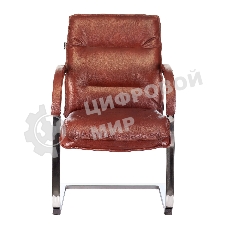 Кресло Бюрократ T-9927SL-LOW-V коричневый, кожа